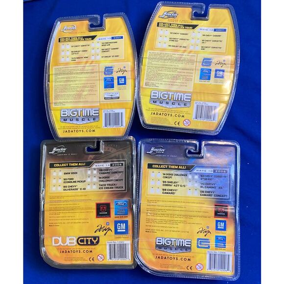 NEW Jada Toys Diecast Chevrolet Camaros (4) 1/64 Big Time Muscle Dub City Custom - Picture 7 of 7